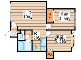 ＳＫコーポ第３の物件間取画像